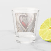 Steampunk Heart - Intrinsieke mechanische liefde Shot Glas (Achterkant)