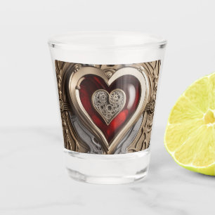 Steampunk Heart - Intrinsieke mechanische liefde Shot Glas