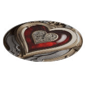 Steampunk Heart - Intrinsieke mechanische liefde Snijplank (Hoek)