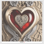 Steampunk Heart - Intrinsieke mechanische liefde Sticker (Vel)
