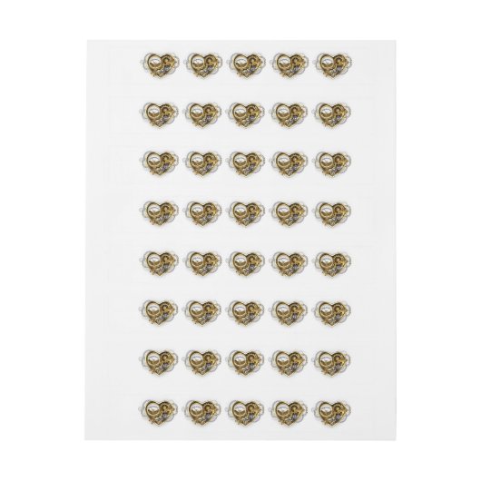 Steampunk Heart met een manometer (Vel)