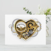 Steampunk Heart met een manometer (Staand voorkant)
