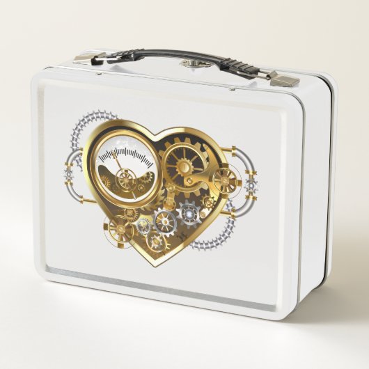 Steampunk Heart met een manometer (Achterkant)