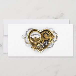 Steampunk Heart met een manometer