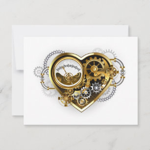 Steampunk Heart met een manometer