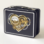 Steampunk Heart met een manometer (Achterkant)