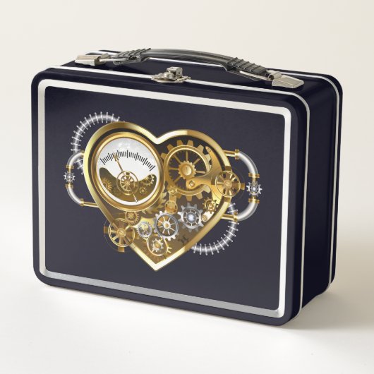 Steampunk Heart met een manometer (Voorkant)