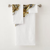 Steampunk Heart met een manometer Bad Handdoek (Insitu)