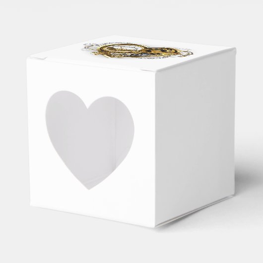 Steampunk Heart met een manometer Bedankdoosjes (Voorkant Zijde)