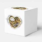 Steampunk Heart met een manometer Bedankdoosjes (Achterkant)