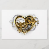 Steampunk Heart met een manometer Briefpapier (Voorkant)