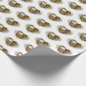 Steampunk Heart met een manometer Cadeaupapier (Hoek)