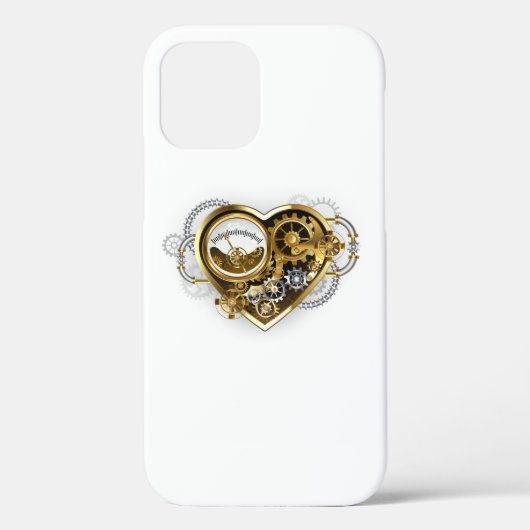Steampunk Heart met een manometer Case-Mate iPhone Case (Achterkant)