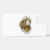 Steampunk Heart met een manometer Case-Mate iPhone Case (Achterkant (horizontaal))