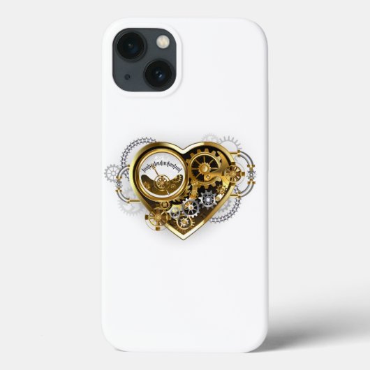 Steampunk Heart met een manometer Case-Mate iPhone Case (Achterkant)