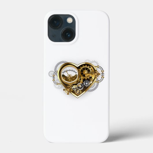 Steampunk Heart met een manometer Case-Mate iPhone Case (Achterkant)