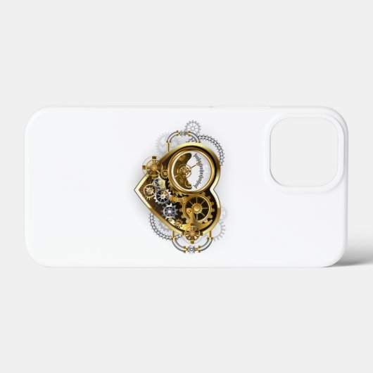 Steampunk Heart met een manometer Case-Mate iPhone Case (Achterkant (horizontaal))