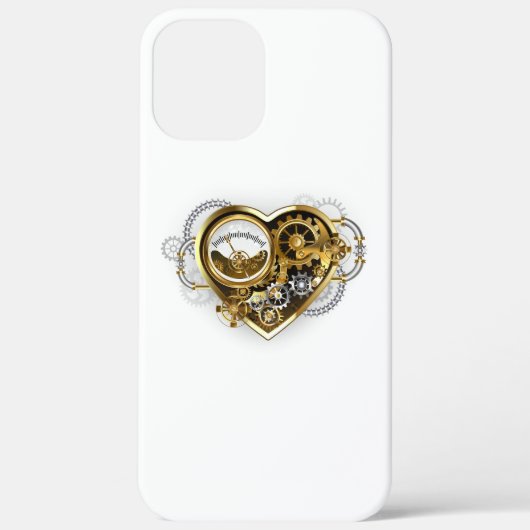 Steampunk Heart met een manometer Case-Mate iPhone Case (Achterkant)