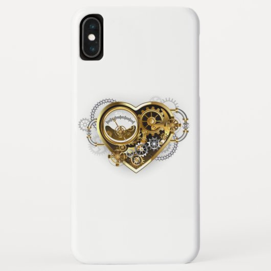 Steampunk Heart met een manometer Case-Mate iPhone Case (Achterkant)