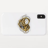 Steampunk Heart met een manometer Case-Mate iPhone Case (Achterkant (horizontaal))