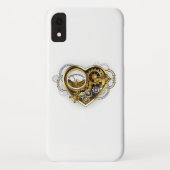 Steampunk Heart met een manometer Case-Mate iPhone Case (Achterkant)
