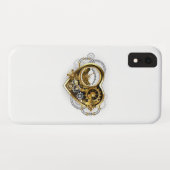Steampunk Heart met een manometer Case-Mate iPhone Case (Achterkant (horizontaal))