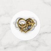 Steampunk Heart met een manometer Confetti (Kleine voorkant)