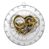 Steampunk Heart met een manometer Dartbord (Voorkant)