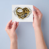 Steampunk Heart met een manometer Flyer (Hand)