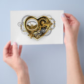 Steampunk Heart met een manometer Flyer (Hand)