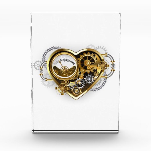 Steampunk Heart met een manometer Fotoblokken (Voorkant)