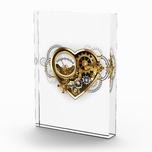 Steampunk Heart met een manometer Fotoblokken (Rechts)