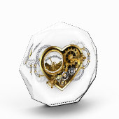 Steampunk Heart met een manometer Fotoblokken (Links)