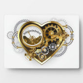 Steampunk Heart met een manometer Fotoplaat (voorkant)