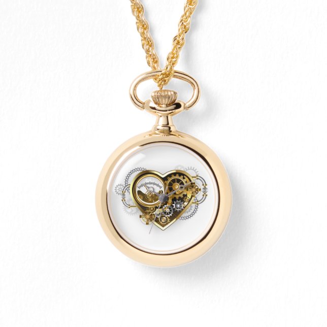 Steampunk Heart met een manometer Horloge (Voorkant)