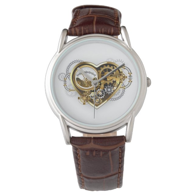 Steampunk Heart met een manometer Horloge (Voorkant)