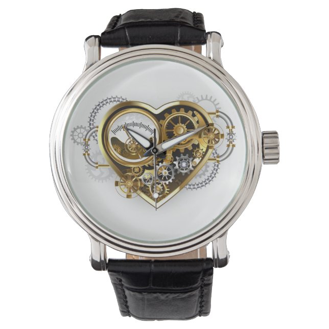 Steampunk Heart met een manometer Horloge (Voorkant)