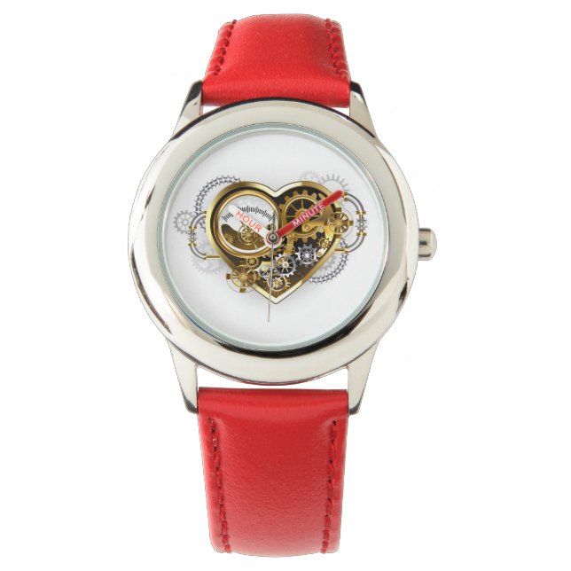 Steampunk Heart met een manometer Horloge (Voorkant)
