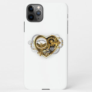Steampunk Heart met een manometer iPhone 11Pro Max Hoesje
