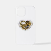 Steampunk Heart met een manometer iPhone Hoesje (Achterkant)