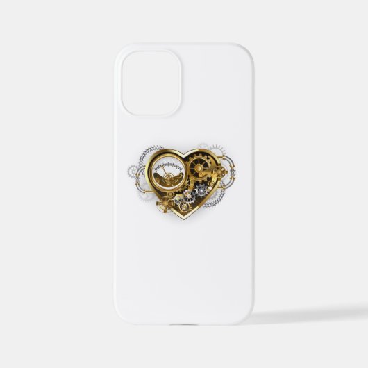 Steampunk Heart met een manometer iPhone Hoesje (Achterkant)