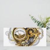 Steampunk Heart met een manometer Kaart (Staand voorkant)