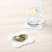 Steampunk Heart met een manometer Kartonnen Onderzetters (Insitu)