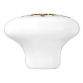 Steampunk Heart met een manometer Keramische Knop (Zijkant)