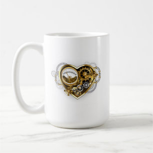 Steampunk Heart met een manometer Koffiemok