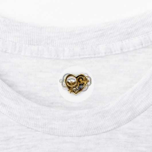 Steampunk Heart met een manometer Labels (Aangebracht)