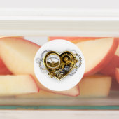 Steampunk Heart met een manometer Labels (Aangebracht)