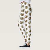 Steampunk Heart met een manometer Leggings (Links)