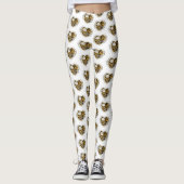Steampunk Heart met een manometer Leggings (Voorkant)