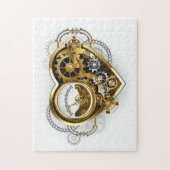 Steampunk Heart met een manometer Legpuzzel (Verticaal)